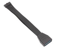Htuteyy USB Internal Adapter 19Pin 20Pin Flat USB3.0 Header Cable Board | Slim, low-profile USB 3.0 adapter links 19Pin to 20Pin with a flat cable; plug-and-play for quick motherboard header setup.