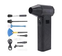 Htuteyy Violent Blower Mini Air Blower 130000 RPM Brushless Handheld 3 Wind Speeds Black