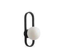 Htuteyy Wall Lamp Modern Background Wall Lamp Medieval Globe Wall Lamp Easy to Use Black (Without Light)