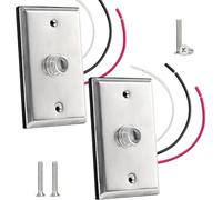 Htuteyy Wall Mounted Photocell Sensor for Outdoor Light Plate Dusk to Dawn Wire-in Switch, Photoelectric Control for Lighting Systems