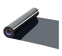 HTV Iron on Vinyl 12Inch by 25ft Roll HTV Heat Transfer Vinyl for T-Shirt HTV Vinyl Rolls for All Cutter Machine - Easy to Cut & Weed for Heat Vinyl Design (25ft, Black)