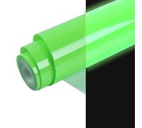 HTVRONT 3D Puff Vinyl Heat Transfer - 10" x 6ft Glow in The Dark HTV Vinyl Roll for T-Shirts - Luminous Green - Easy to Cut & Weed & Transfer