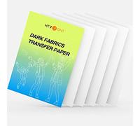 HTVRONT Heat Transfer Paper for Dark Fabric - 6 Pack Printable Heat Transfer Vinyl 8.5" X 11" - Vivid Colors & Durable Iron on Transfer Paper for Inkjet Printer