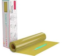 HTVRONT Heat Transfer Vinyl-12In x 20FT (30.5x610CM) Gold Iron on Vinyl Roll, Gold HTV Vinyl Roll for T-Shirt Clothing and Other Fabrics