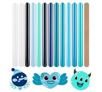 HTVRONT Heat Transfer Vinyl Blue HTV Vinyl - 13 Sheets of Various Blue HTV for Shirts, Turquoise Iron on Vinyl Compatible with Cricut Cutting Machine & Cameo