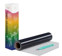 HTVRONT Heat Transfer Vinyl Dark Blue HTV Rolls - 12" x 20ft Dark Blue Iron on Vinyl for All Cutting Machines, HTV Vinyl for Shirts - Easy to Cut & Weed for Heat Transfer Design