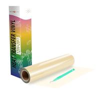 HTVRONT Heat Transfer Vinyl Rolls - 12" x 20ft Cream Iron on Vinyl for Shirts, HTV Vinyl for All Cutting Machines - Easy to Cut & Weed for HTV Heat Transfer Design (Cream)