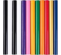 HTVRONT HTV Heat Transfer Vinyl -13 Pack HTV Vinyl Sheets, 12" x 10" Iron on Vinyl for T Shirts, 10 Assorted Premium Colors Heat Transfer Vinyls for All Cutting Machines