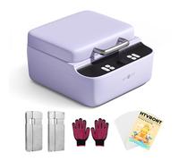 HTVRONT Phone Case Heat Press Machine - Phone Case Auto Heat Press with 3D Vacuum Heat, Precise Temperature Sublimation Phone Case Press Machine for Badges, Coaster (Compatible with iPhone & Android)