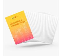 HTVRONT Printable Heat Transfer Vinyl - 20 Pack Heat Transfer Paper for T Shirts 8.5" X 11" - Wash Durable Printable HTV for Inkjet Printer