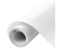 HTVRONT Puff Vinyl Heat Transfer - 10" x 6ft White Iron on Vinyl Roll for T Shirts, 3D Puff HTV Heat Transfer Vinyl Compatible with Cricut Cutting Machine- Easy to Cut & Weed & Transfer (White)