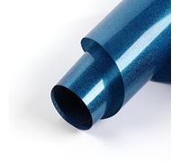 HTVRONT Royal Blue Glitter Heat Transfer Vinyl - 10" x 5FT Royal Blue Glitter HTV Vinyl for T-Shirts, Royal Blue Glitter Iron on Vinyl for All Cutter Machine（Royal Blue Glitter）