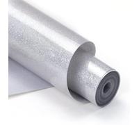 HTVRONT Silver Glitter HTV Vinyl- 10” x 5ft Silver Glitter Iron On Vinyl for All Cutting Machine, Glitter Heat Transfer Vinyl Roll for T Shirts - Easy to Cut & Weed for Heat Vinyl Design