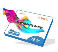 HTVRONT Sublimation Paper 8.5 x 11 inches 216 x 280 cm- 120 Sheets Sublimation Paper 125g Compatible with EPSON Brother Sublimation Printer Ink Heat Press