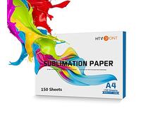HTVRONT Sublimation Paper for T-Shirts & Mug,150 Sheets 120g 8.5x11 Inch A4 | Smooth Jam-Free & Instant Dry:High Transfer Rate, Vibrant Color Transfer on Polyester Fabrics,No Curl