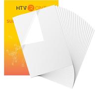 HTVRONT Sublimation Sticker Paper - 20 Pcs Matte White Waterproof Sublimation Stickers
