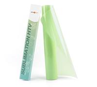 HTVRONT Sublimation Vinyl for Light-Colored Shirts - 12" X 10FT Glossy Clear HTV Vinyl for Sublimaion - Wash Durable Clear Dye Sub HTV for Cotton Fabric