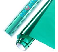 HTVSTD Bright-Green Metallic HTV Heat Transfer Vinyl 12 * 8ft Iron on Vinyl | Lasting adhesion, easy to cut, gorgeous designs, great for DIY clothing, throw cushions, tote bags and pencil cases.
