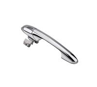 HTVTKRFGRL Door Handle Covers Gloss Black for Fiat 500 500C Left Right Hand Drive Exterior Door Handle Chrome Car Replacement Accessories(RHD Passenger Side)