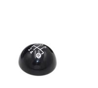 HTVTKRFGRL Manual Shift Lever Stick Cover for Fiat for 500 500C 2007 2008 2009 2010-2018 5 Speed Gear Shift Knob Sitck Head Leather Gloss Black Cap(5 Speed knob)
