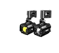 HTVTKRFGRL motorcycle headlight 1set Motorcycle Led Spotlight 18000LM 12v Auxiliary Far And Near Light Tangent Fog Lights Flashing Lens