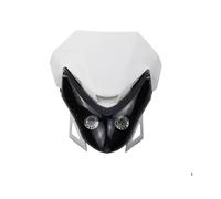 HTVTKRFGRL motorcycle headlight For Motorcycle Dirt Pit Bike Universal 12V 35W Motorcycle Headlight LED Front Headlamp Fairing(WHITE)