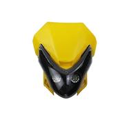 HTVTKRFGRL motorcycle headlight For Motorcycle Dirt Pit Bike Universal 12V 35W Motorcycle Headlight LED Front Headlamp Fairing(Yellow)