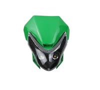 HTVTKRFGRL motorcycle headlight For Motorcycle Dirt Pit Bike Universal 12V 35W Motorcycle Headlight LED Front Headlamp Fairing(Green)