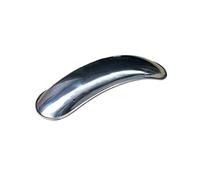 HTVTKRFGRL motorcycle mudguard For HJ125 Motorcycle Modified Front Fender Water Flap Stainless Steel Widened Mud Tile Smooth Cover(Silver)