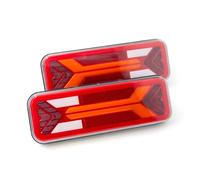 HTVTKRFGRL Tail Lights Lamps Assembly 2PCS 12V 24V LED Combination Tail Light Turn Signal Brake Lamp Reflector Reverse For Trailer Truck Tractor Camper Lights