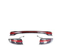 HTVTKRFGRL Taillight Brake Lamp Turn Signal For Macan 2014 2015 2016 2017 LED Through Taillights Assembly Mid Tail Rear Turn Brake DRL Light Car Accessory Modified(Red 2)