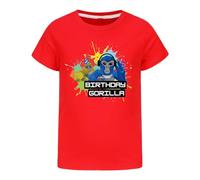 HTXLJ Boys Games Gorilla Tag T-Shirt Monke Merch Short Sleeve for Kids Gorilla Tag Merch (red,170cm,13 Years,14 Years)