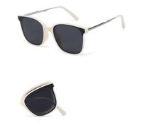 HTXONB 2025 Adult Folding Sunglasses Large Frame Fashion Trend Men and Women Wear Polarized TR+ Metal Sunglasses,C3,148 * 148 * 56mm