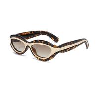 HTXONB 2025 Fashion Cat Eye Colorblock Design Sunglasses for Men and Women UV Protection Polarized Sunglasses,C2,135 * 146 * 29mm