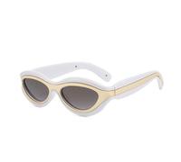 HTXONB 2025 Fashion Cat Eye Colorblock Design Sunglasses for Men and Women UV Protection Polarized Sunglasses,C7,135 * 146 * 29mm