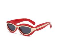HTXONB 2025 Fashion Cat Eye Colorblock Design Sunglasses for Men and Women UV Protection Polarized Sunglasses,C3,135 * 146 * 29mm