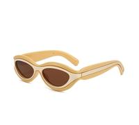 HTXONB 2025 Fashion Cat Eye Colorblock Design Sunglasses for Men and Women UV Protection Polarized Sunglasses,C6,135 * 146 * 29mm