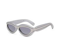 HTXONB 2025 Fashion Cat Eye Colorblock Design Sunglasses for Men and Women UV Protection Polarized Sunglasses,C4,135 * 146 * 29mm