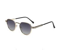 HTXONB 2025 Fashion Gradient Color Polarized Sunglasses Outdoor Travel Driving Fishing Sun Visor Anti-UV 400 Sunglasses,C3 Gold Gray,142 * 144 * 45mm