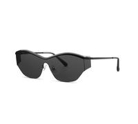 HTXONB 2025 Fashion Metal One-piece Polarized Sunglasses for Men and Women Cat Eye Polygonal Sunglasses,C1,136 * 145 * 49mm