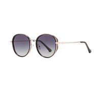 HTXONB 2025 Fashion Women's Round Frame Sun Protection Polarized Sunglasses Outdoor Travel Driving Sun Visor Anti-ultraviolet Versatile Sunglasses,C3 Brown Gradient Gray,152 * 141 * 50mm