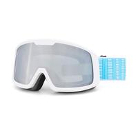 HTXONB 2025 fashionable men's and women's mountaineering ski goggles, double-layer anti-fog, outdoor enhanced clarity and windproof ski goggles,White Gray,180 * 90mm