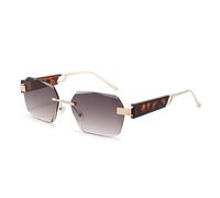 HTXONB 2025 frameless PC polarized sunglasses for outdoor travel, street photography, fishing, driving, UV protection sunglasses,C4,145 * 145 * 42mm