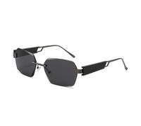 HTXONB 2025 frameless PC polarized sunglasses for outdoor travel, street photography, fishing, driving, UV protection sunglasses,C1,145 * 145 * 42mm