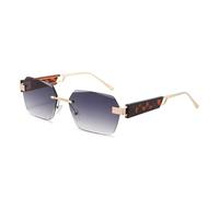 HTXONB 2025 frameless PC polarized sunglasses for outdoor travel, street photography, fishing, driving, UV protection sunglasses,C3,145 * 145 * 42mm