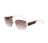HTXONB 2025 frameless PC polarized sunglasses for outdoor travel, street photography, fishing, driving, UV protection sunglasses,C5,145 * 145 * 42mm