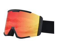 HTXONB 2025 Men's and Women's Double-layer Anti-fog Ski Goggles Snow Goggles Mountaineering Windproof Goggles,Black Red,185 * 100mm