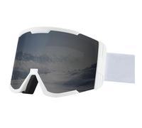 HTXONB 2025 Men's and Women's Double-layer Anti-fog Ski Goggles Snow Goggles Mountaineering Windproof Goggles,White Gray,185 * 100mm