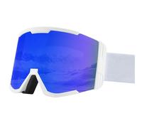 HTXONB 2025 Men's and Women's Double-layer Anti-fog Ski Goggles Snow Goggles Mountaineering Windproof Goggles,White Blue,185 * 100mm