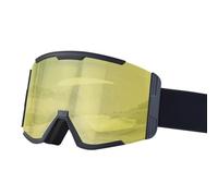 HTXONB 2025 Men's and Women's Double-layer Anti-fog Ski Goggles Snow Goggles Mountaineering Windproof Goggles,Black Yellow,185 * 100mm